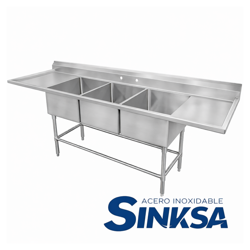 Tarja Industrial Triple Con Doble Escurridor