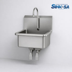 Lavamanos industrial multiple de acero inoxidable 1 estacion