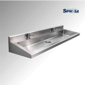 Lavamanos mural de acero inoxidable línea esencial