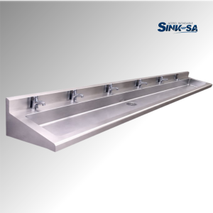 Lavamanos mural de acero inoxidable línea esencial