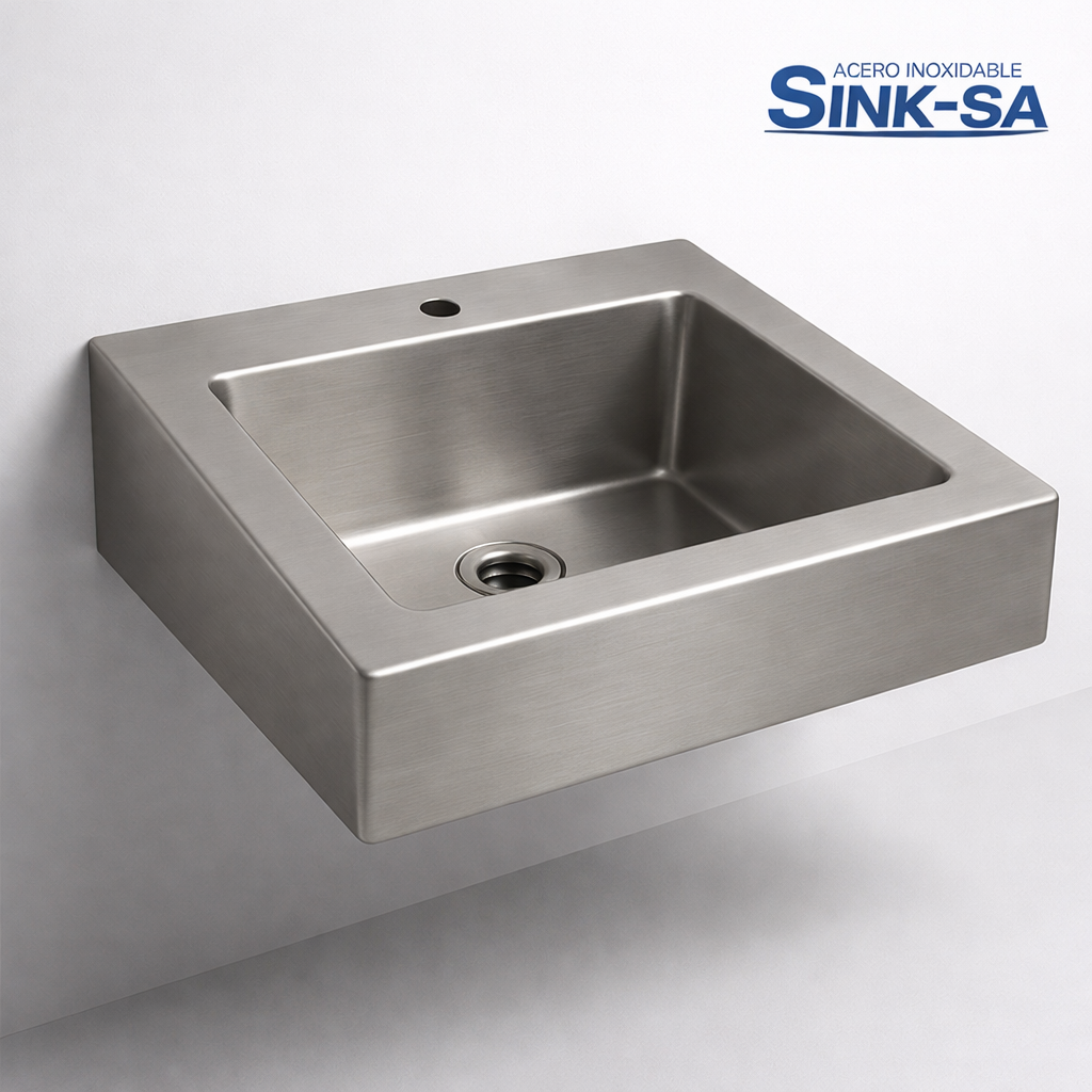 Lavamanos Minimalista de Acero Inoxidable