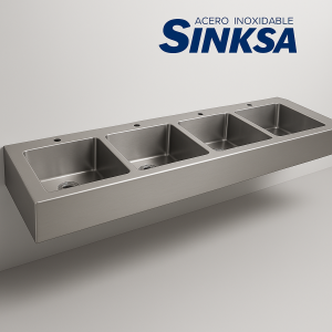 Lavamanos Minimalista de Acero Inoxidable